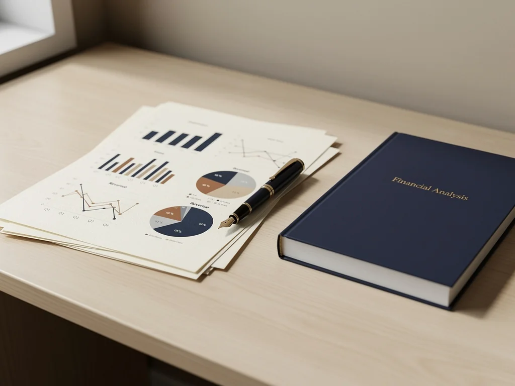 Bureau avec graphiques financiers